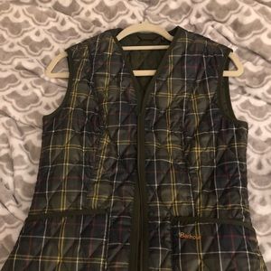 Barbour Plaid Liner Vest (Size 6) - Reversible!